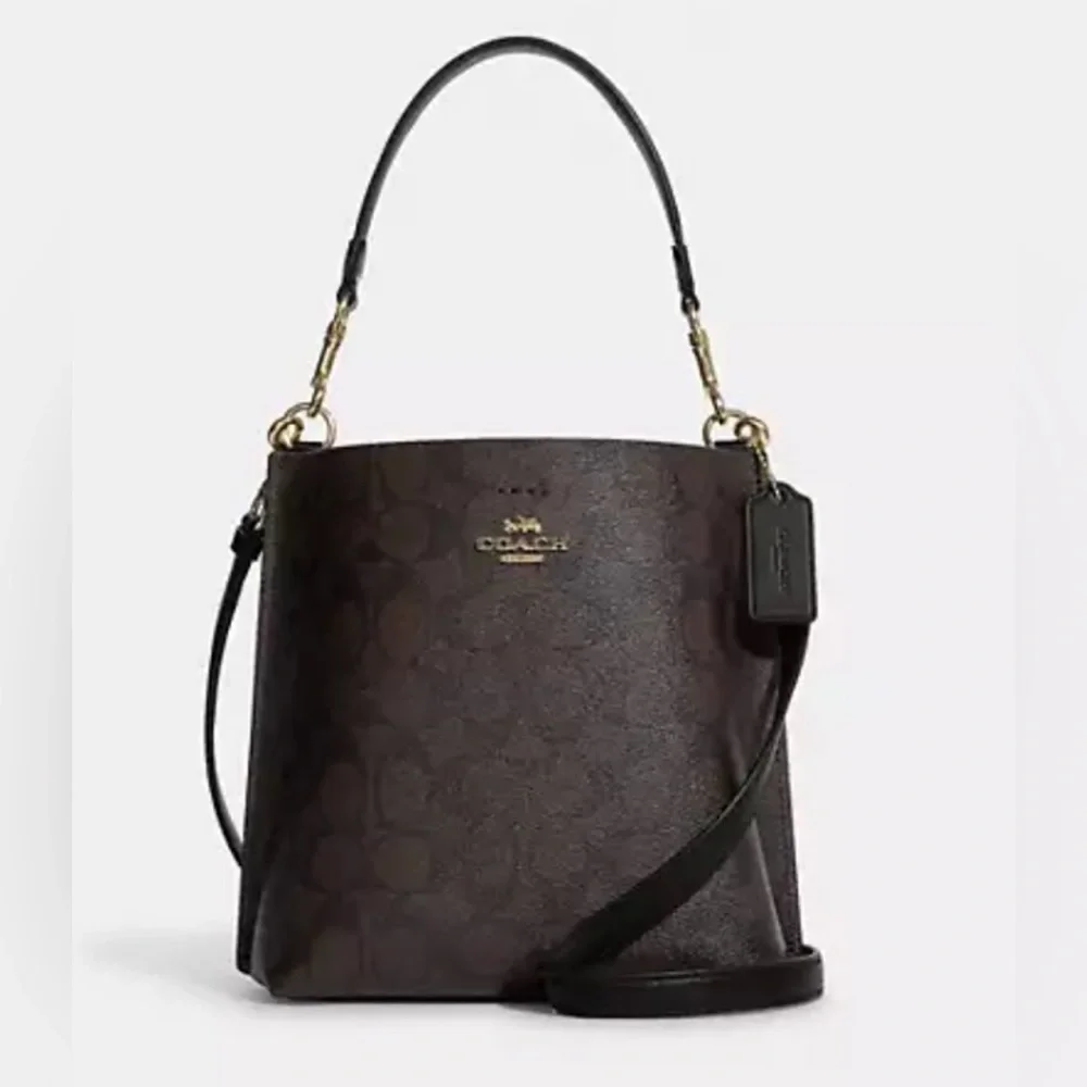 Coach, Mollie Bucket Bag 22 In Signature Canvas